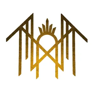 Sleep Token Gold Glitter Pattern Decal Sticker