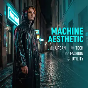 Stylish Rain Poncho, Unisex Design, Easy Wear, Ideal for City Walks, Work, Commute, Errands, Lightweight Eva Material