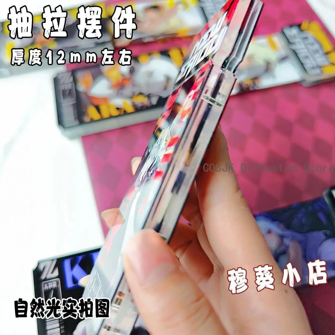 Hoshimi Miyabi Hugo Vlad Vivian Banshee Zenless Zone Zero Cosplay Cartoon Acrylic Retractable Ticket Stub Tickets Root Game Gift