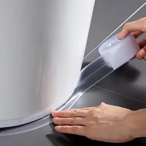 Multifunctional Transparent Sealing Sticker (5m), Kitchen Sink/bathroom Shower Gap Filler, Windproof Dustproof Strip, Self-Adhesive Easily Applied Waterproof Tape