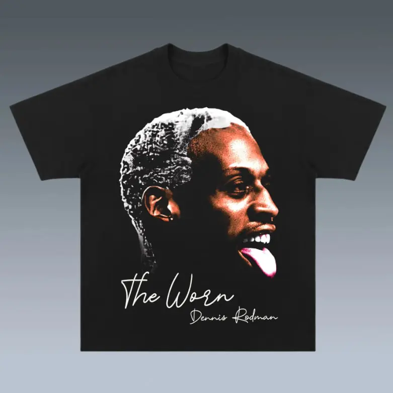 DENNIS RODMAN VINTAGE TEE, gift for fan,  Gift For Women Top Womenswear Underwear Tshirt