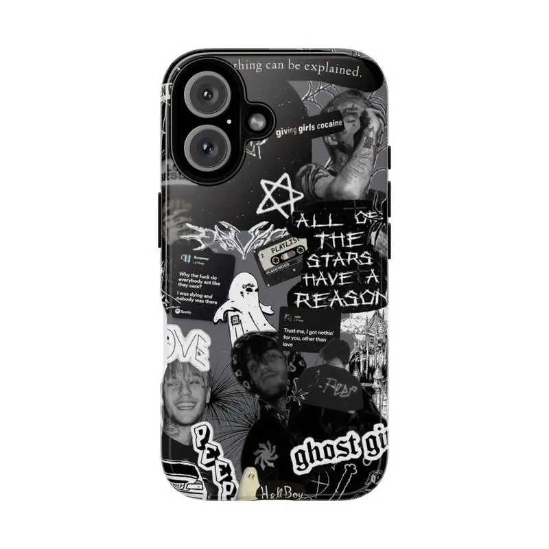 Lil.Peep Phone case, Rapper Famous Inspried, Phone Case Gift For Fan, Rapper US Suitable for iPhone 17-11 Pro Max/Plus and  Samsung Galaxy S23-25