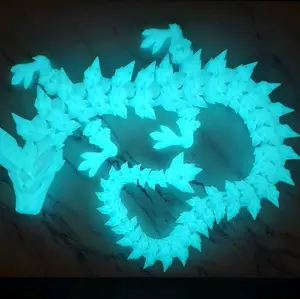 Crystal Dragon 24 inches (GLOW IN THE DARK) LUMINOUS BLUE/NEW COLORS