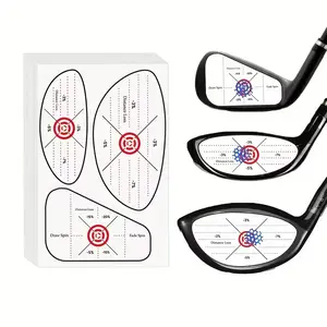 50pcs Golf Impact Tape, Self-Teaching Aid, Consistency Analysis, Right Hand Golfer, Mixed Color Design, Perfect Gift for Christmas