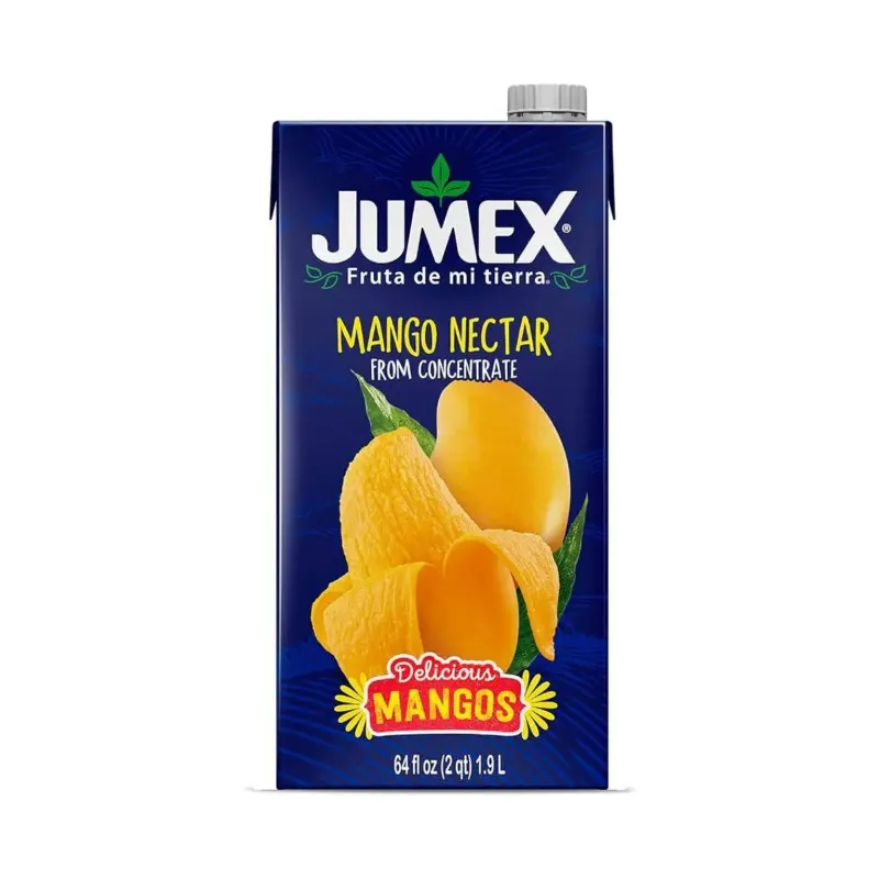 Jumex Mango Nectar Nutritional Tropical Fruit Juice Drink - 4-Pack (64oz Total), Sweet, Refreshing Natural Flavor, Thick Authentic Mexican Import, Bulk Wholesale Multipack Value Pantry Staple, Party Size, Nutritional Fruit Juice