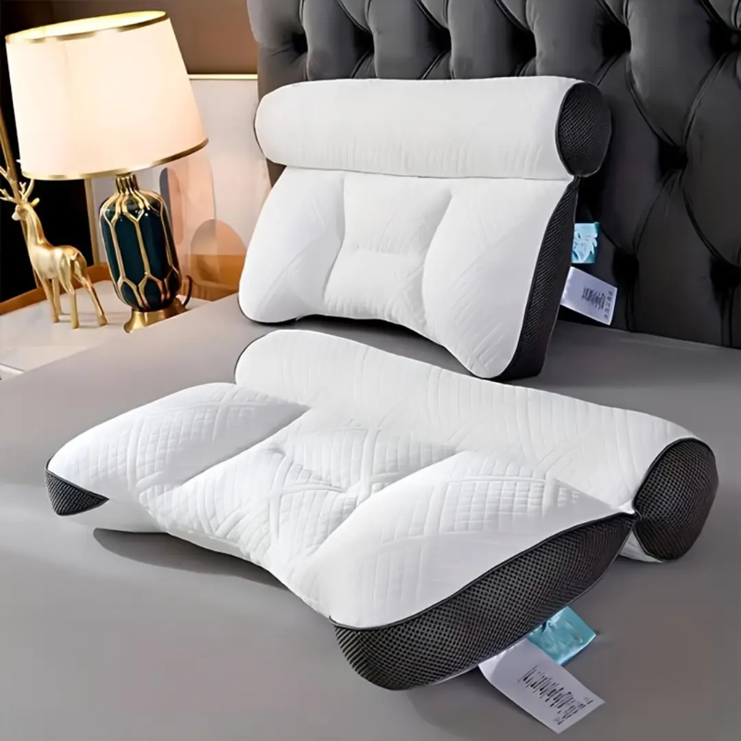 2pcs Sleep Pillow Core, Anti-traction Cervical Spine Pillow, Ergonomic Neck Pillow, High-quality Sleep Neck And Shoulder Pillow Protection