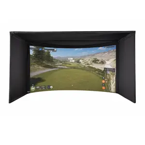 Carl's Place Curved Golf Simulator Enclosure Kit