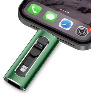 USB Flash Drive for iPhone Thumb Drive Photo Stick, High Speed USB Memory Stick iPhone Flash Drive for Photos Videos, External Storage Jump Drive for iPhone/iPad/Android/PC