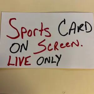 Sports Card On Screen - Ideal for Sports Enthusiasts On-Screen Auction