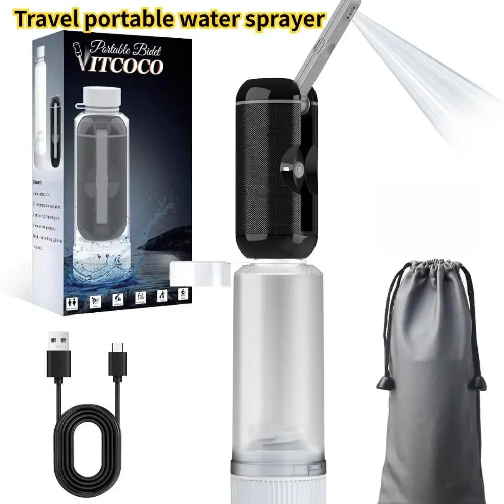 Portable Bidet for Travel USB Rechargeable Electric Travel Bidet Sprayer Waterproof Handheld Bidet for Women Men Baby Cleaning