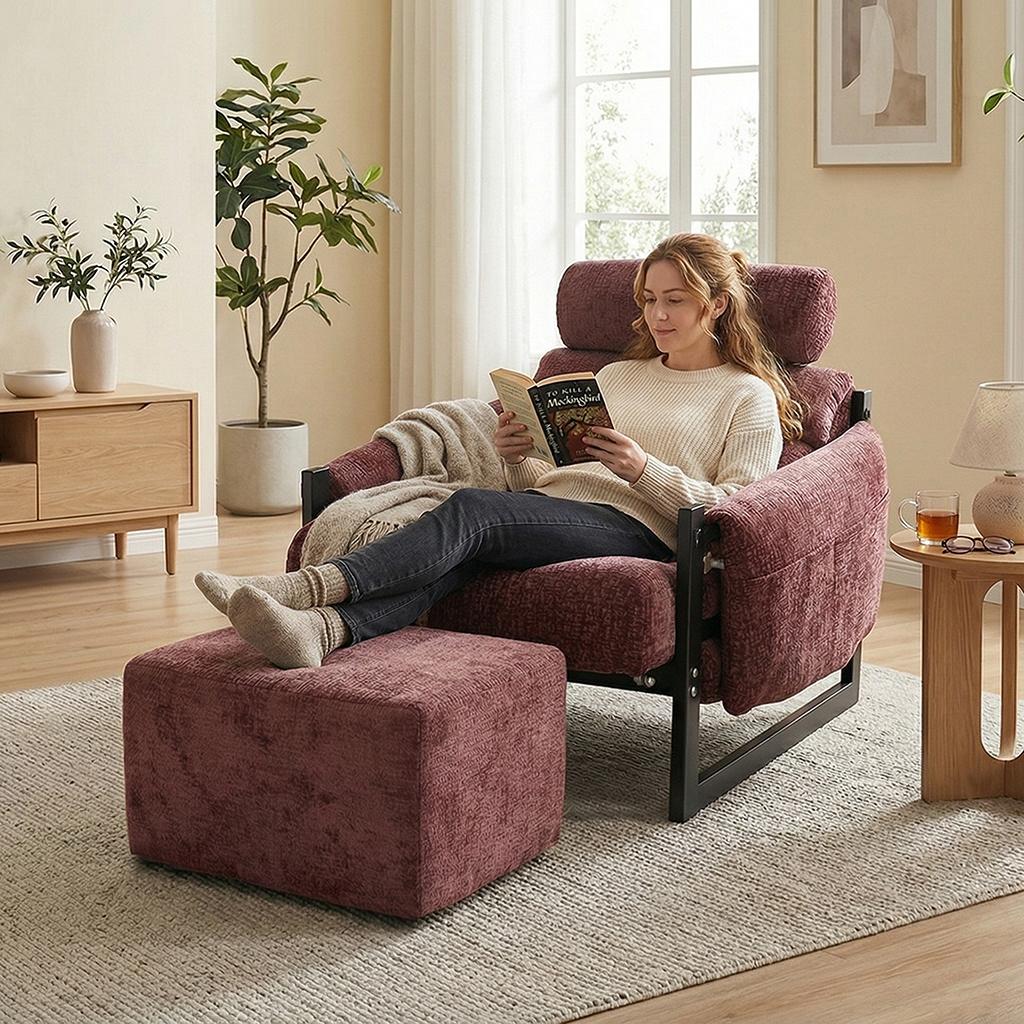 Manual Oversized Recliner Overstuffed Chairs Large Recliner High Weight Capacity Big and T Comfortable Living Room Furniture