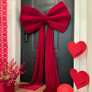 [31.5" Giant Bow] 31.5" Giant Pink Fabric Bow Party Decoration | Elegant Wedding Decorations, Festive Event Accessory | Perfect for Birthdays, Weddings, Christmas, and Special Events, Gifts