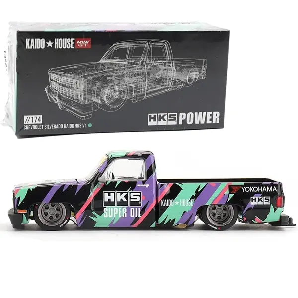 Kaido House x Mini GT 1:64 Chevrolet Silverado Kaido HKS V1