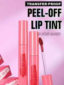 Transfer-Proof Peel-Off Lip Tint - 6 Color Set Long Lasting Waterproof Moisturizing Lip Gloss for Daily Use & Quick Makeup Changes