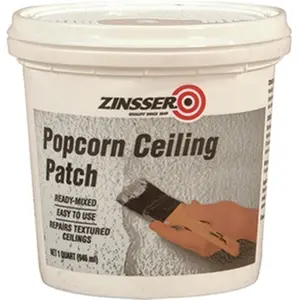 Zinsser Company 76084 1 Quart Acoustic Popcorn Ceiling Patch