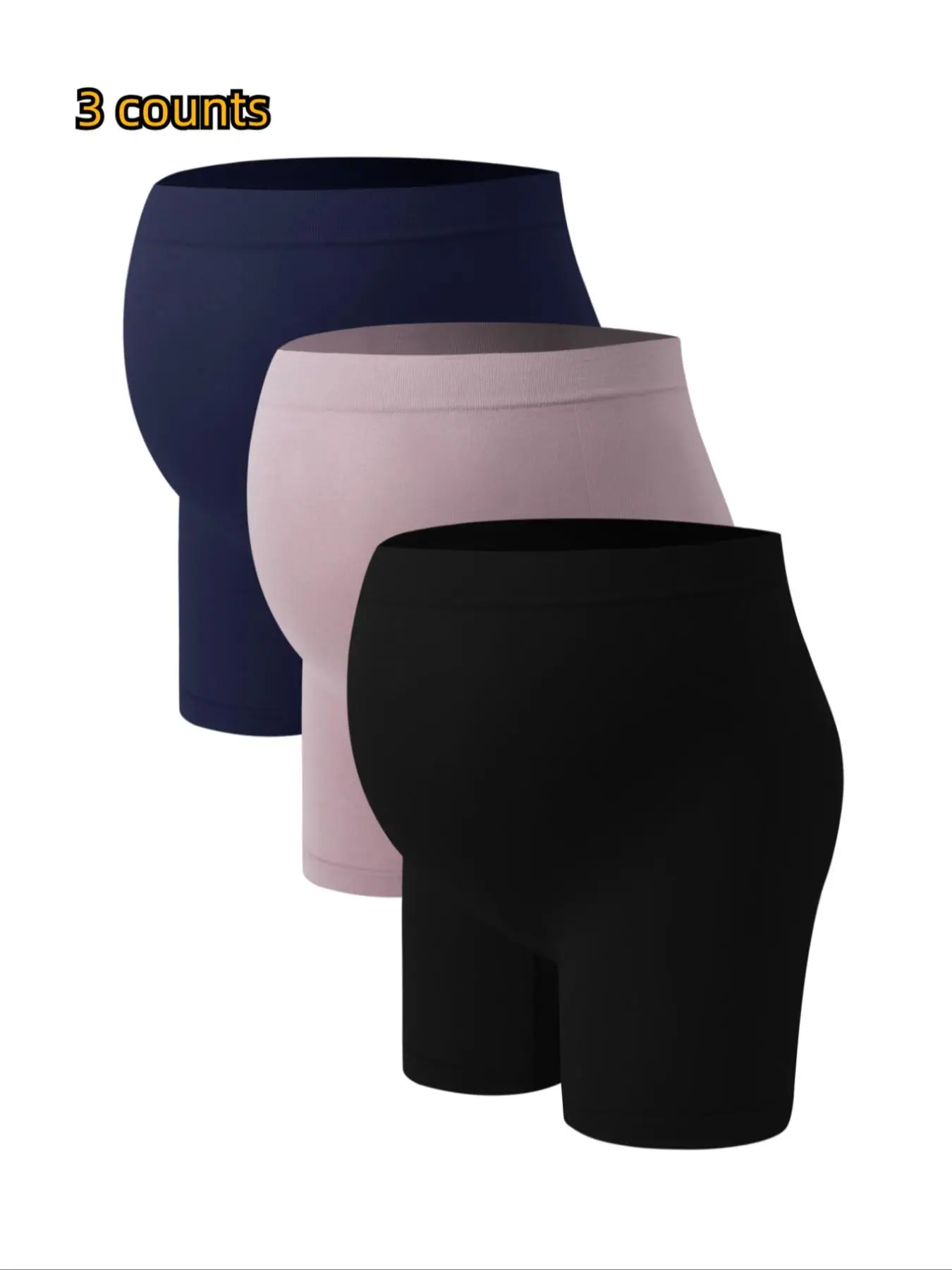 Maternity Plain High Waist Maternity Boyshorts, Comfortable Over the Belly Pregnancy Knickers, Maternity Panty for All Seasons, Maternity Clothes