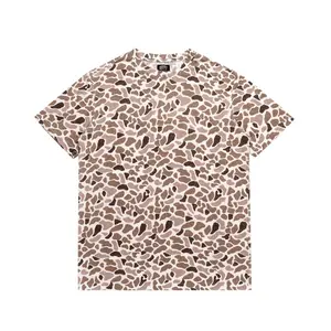 Riverbed Threads Short Sleeve Camo T-Shirt OSC Clay Color Casual Wear