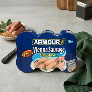 Vienna Sausage, Original Flavor, Canned Sausage, 4.6 oz (Pack of 6)