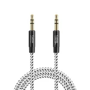 3.5mm Aux  0.45meter, Short Male to Male 1/8 Audio Auxiliary Cord Braided Hi-Fi Sound for , Headphone Jack, Speaker,  Stereos, Smartphone