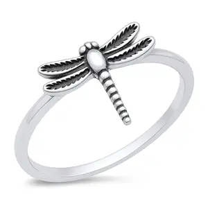 Dragonfly Ring - Oxidized 925 Sterling Silver