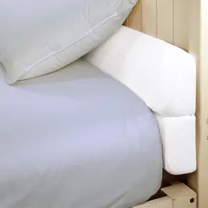 Wedge Pillow Headboard for Bed Gap,Foldable Bed Wedge Gap Filler King Size,Mattress Gap Filler,Multi Functional Bed Crack Pillow Fill 0-7" Gap Between Headboard and Mattress,White