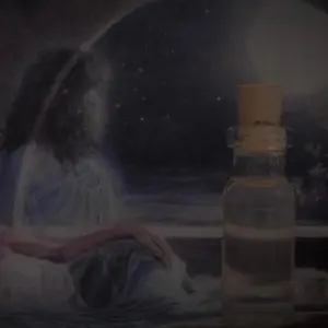 Astral Travel Ritual Oil - Herbal Oil for Spiritual Healing and Transformation in a Glass Bottle - Therapy, Healthcare
