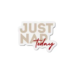 Just Nap Today Die-Cut Magnets - Fun Home Decor, Office Organization, Gift Idea for Nappers, Relaxation Reminder, Cute Kitchen Magnet