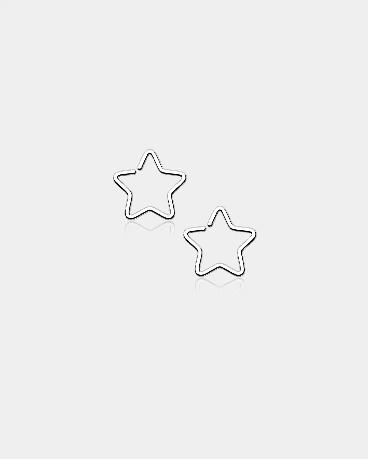 Titanium Star Hinged Segment Nose Ring