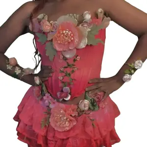 Rosetta's Dress Tinker-Bell Outfit with Vanessa Necklace Opal Crystal Gems Eye-Catching Design for Any Occasion