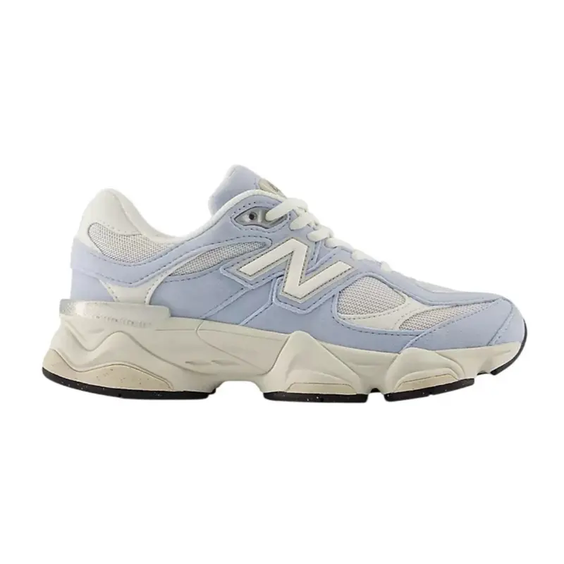 NEW BALANCE 9060 Sneakers for Women & Youth - Classic Look with a Modern Edge, Chunky Mesh Uppers in Grey Matter & Sky Blue, Breathable for Play, Rubber, Shoes