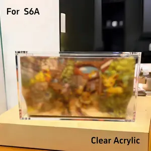 Clear Acrylic Protective Case Fit for Japanese S6A Eevee Heroes Double Box, Trading Card Collection Display Storage Box