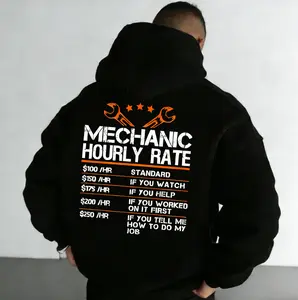 Industrial wasteland style, men's urban print hoodie, loose drawstring pullover, a must-have item for everyday streetwear, suitable for outdoor and weekend wear.