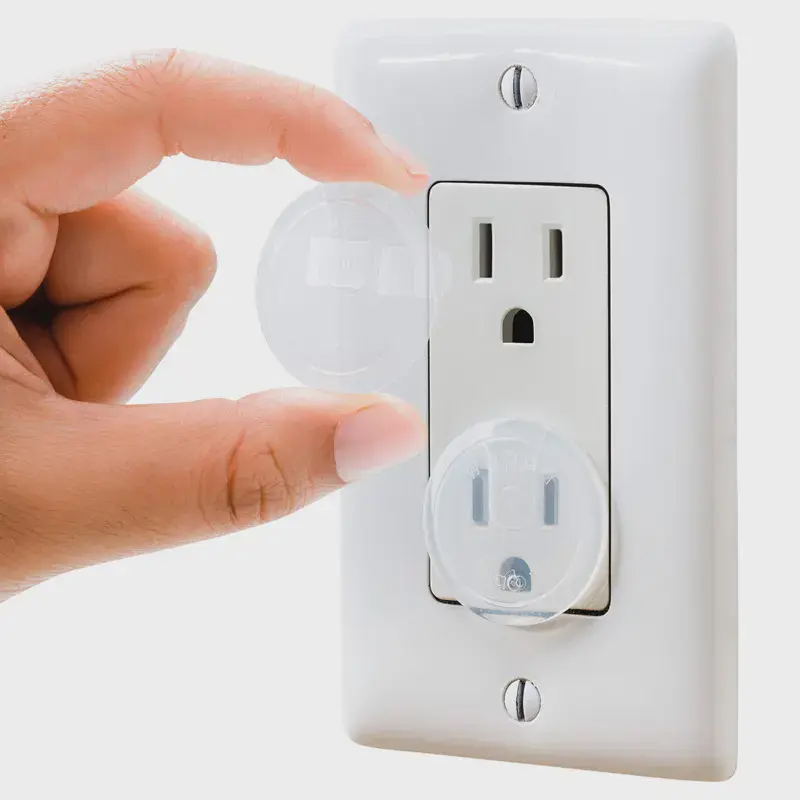 16 Pack Clear Outlet Covers, Baby Safety Plug Protectors, Durable Steady Child Proof Outlet Caps for Easy Home Childproofing