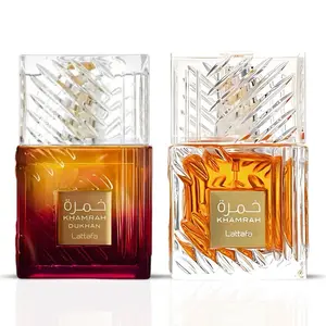 Lattafa Khamrah + Lattafa Khamrah Dukhan Eau De Parfum - 3.4 fl.oz, Long Lasting, Multi-Pack, Aromatic Spicy Fragrance for Adults & Youth, UAE