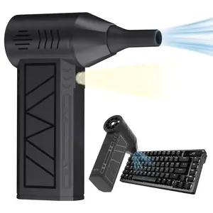 Portable Electric Blower, 130000RPM Rechargeable Compressed Air Duster, 4-speed Adjustable Dust Blower, Multifunctional Environment Cleaning Tool