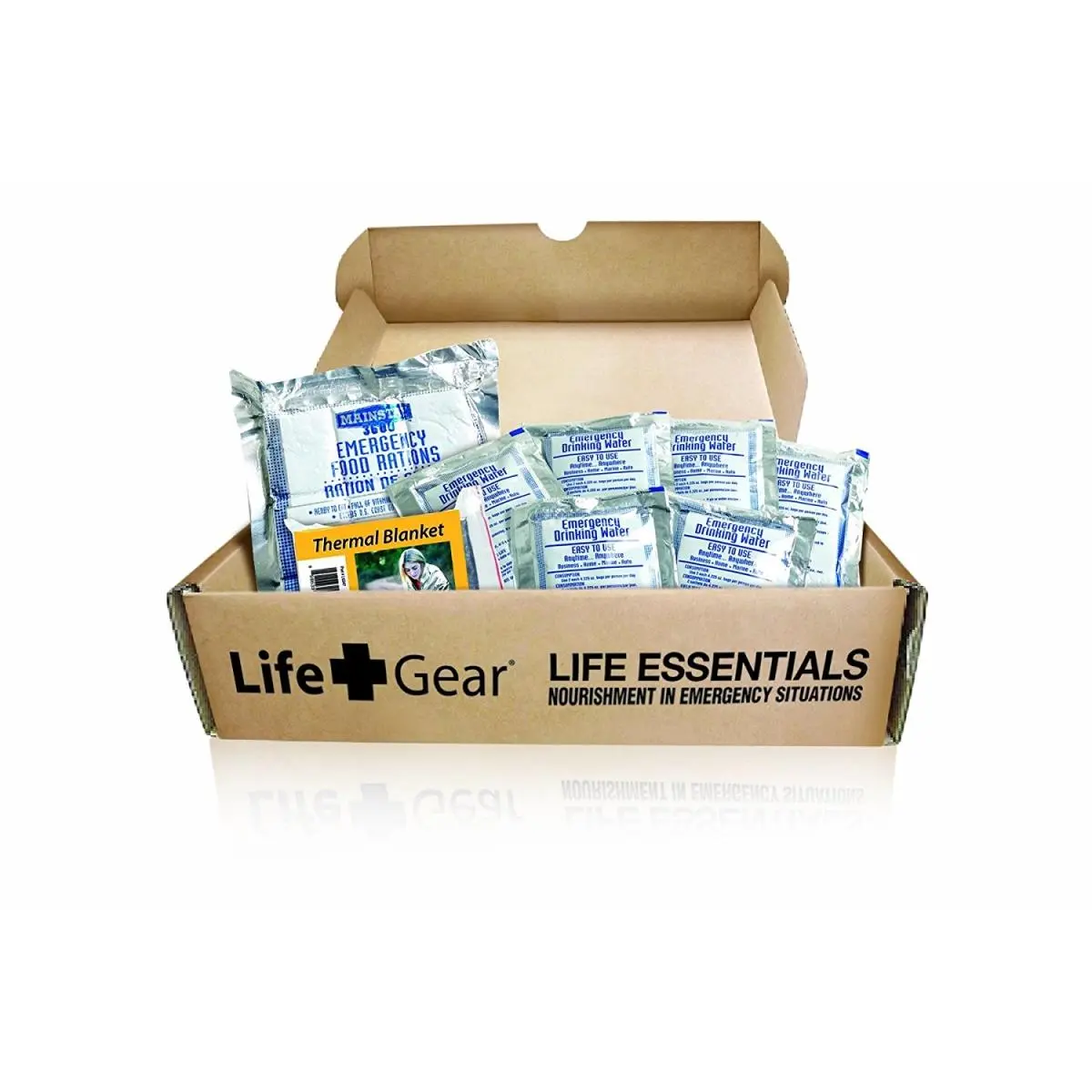 212 MAIN LIFE Plus GEAR Emergency Survival Supplies Kit - Portable Outdoor Survival Supplies with Heat Retention, Emergency Food, Water, Thermal Blanket for Outdoor Activities, Survival Equipment