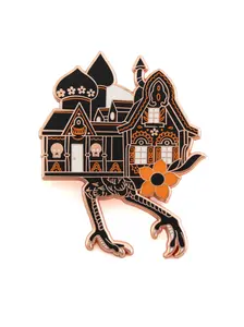 Orange Baba Yaga Pin LASERBRAIN