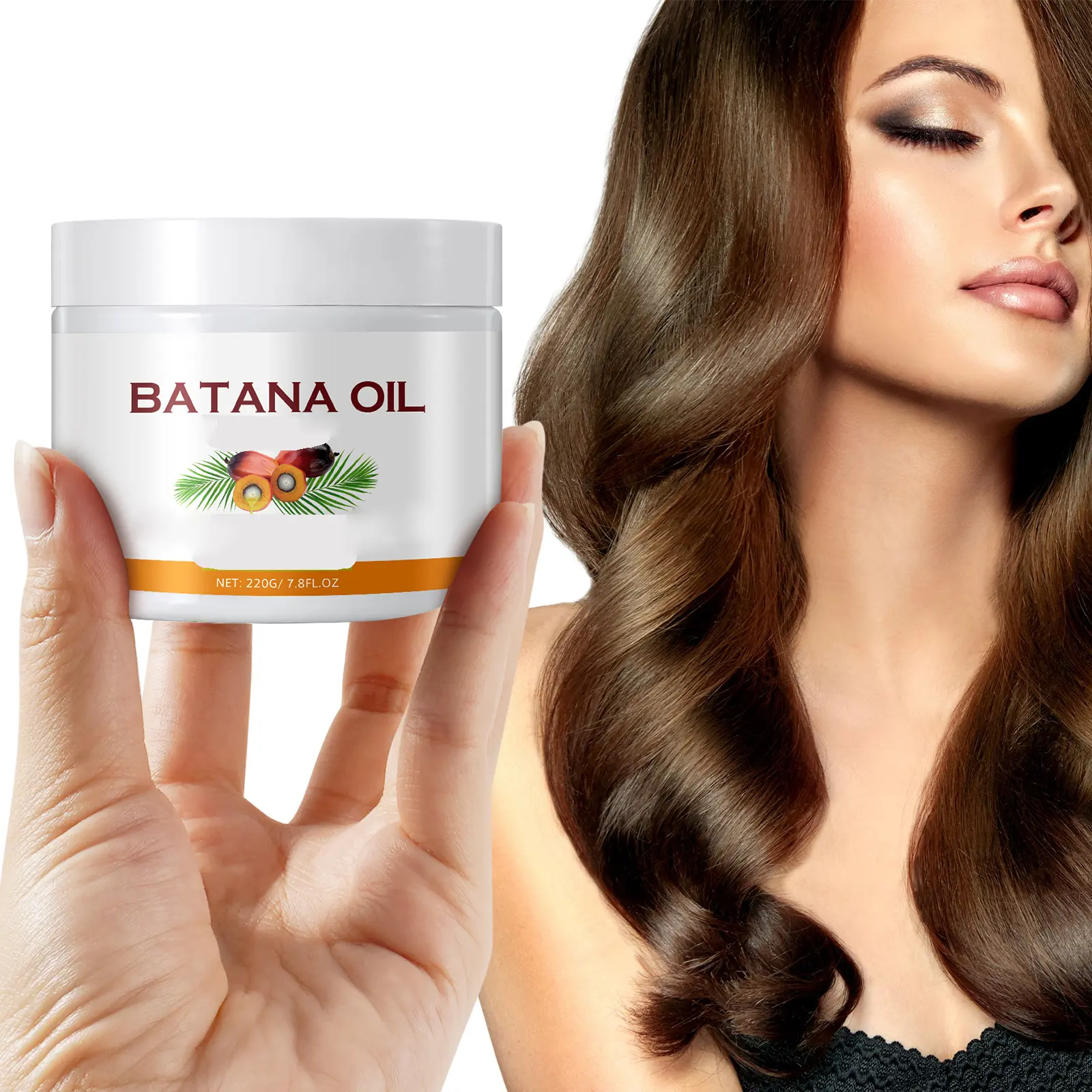 Yecuce Hydrating Conditioner with Unrefined Batana Oil, a Revitalizing Plant Based Hair Treatment for Normal Hair, Moisture for Female & Male Use, 220g Jar, Unrefined Oil, Conditioning sohochic