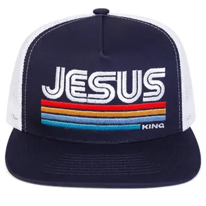 "Jesus King" 3D Embroidery |Street Style High end Adjustable Hip Hop Hat Sunscreen Leisure Hat Spring and Autumn Tourism Beach Vacation Hat trucker hat surf hats