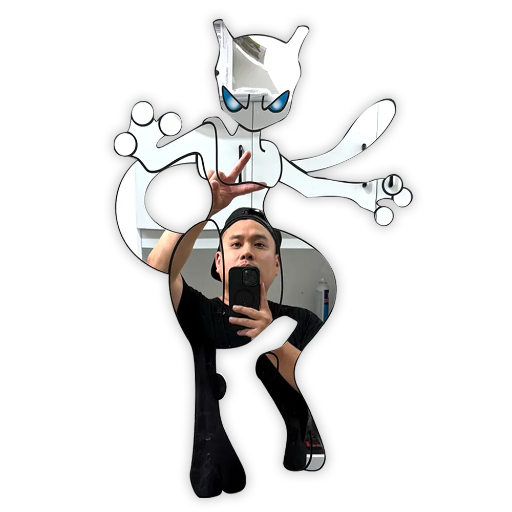 Mewror Mirror | 22” Acrylic Wall Mirror Decor