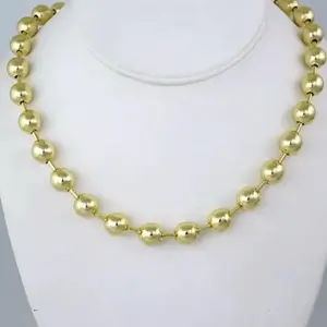 Balín Gold Plated 14 K Necklace with Round Beads