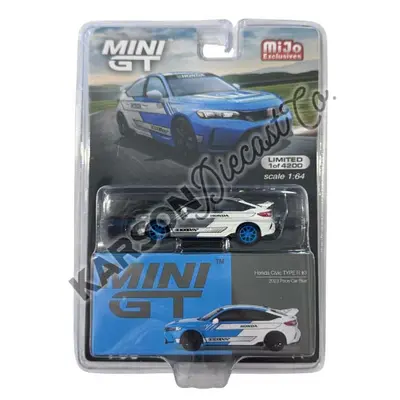 Mini GT 1:64 Honda Civic Type R 2023 – Boost Blue Pearl – Modello Chase Limited Edition MGT00637