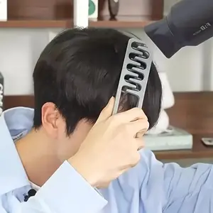 3pcs Korean Style Fluffy Texture Hair Root Comb- Hair Seam Covering Bangs Hair Comb, Suitable for Both Men and Women- Suitable for All Hair Types, Home, Hair Salons, Hair Care, and Hair Tools.