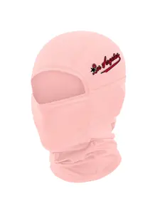 West Coast Y2K Balaclava, Los Angeles Script Print, Lightweight Face Cover for Rave & Skate, Stylish Headwear for Trendy