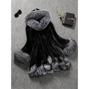 Women's Winter Full-Length Cardigan Jacket - A-Line High Neck, Black/Brown/Beige/White/Gray Trim (Non-Elastic), Machine Washable Long Sleeve Jacket, Suitable for Autumn and Winter, Casual Jacket (Recommended to Choose One Size Larger)