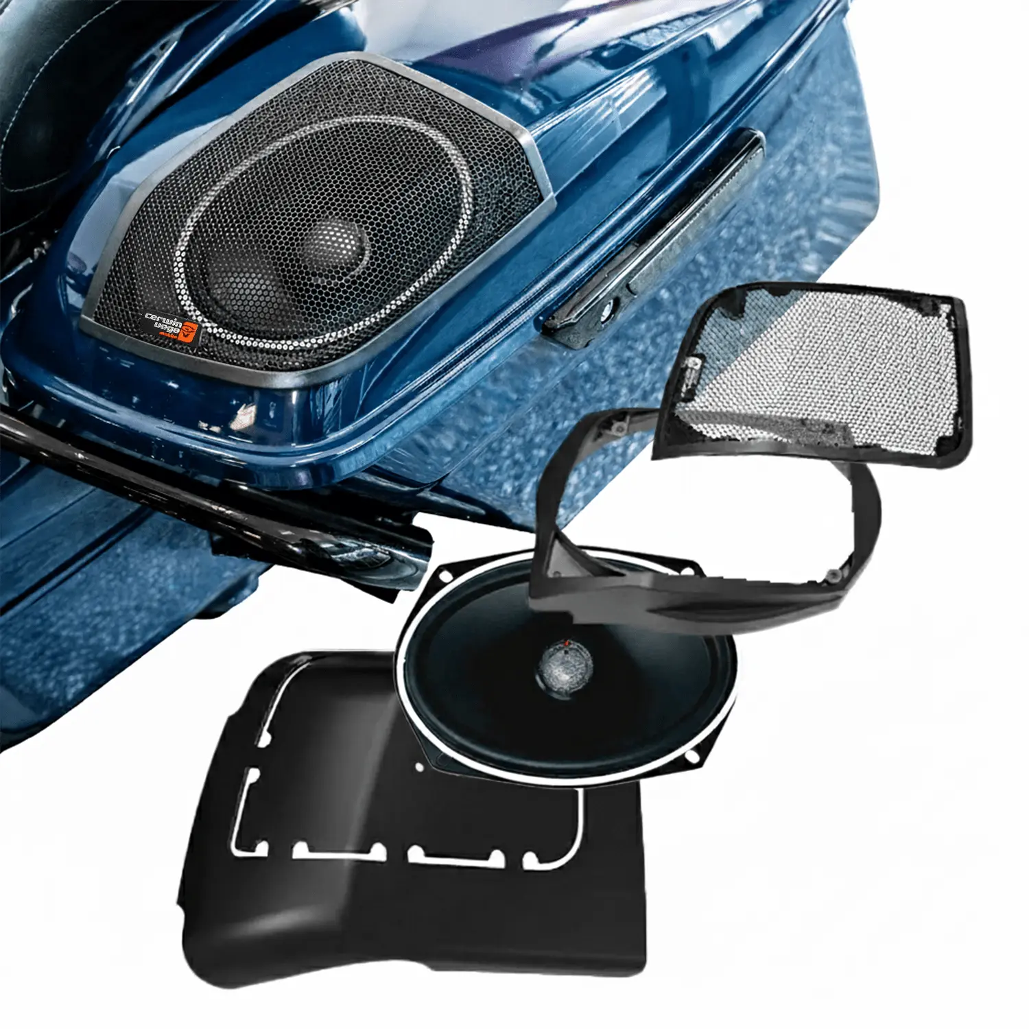 2014-2023 Harley Davidson® Cut In Lid Kit with ST692CX2 (2Ω) - RPMST692LK