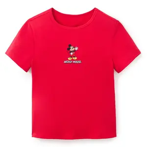Disney Store Mickey Mouse Ribbed T-Shirt for Women