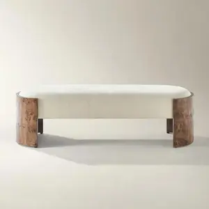 Z Gallerie Cora Bench Soft Cushioned Stool Aesthetic Footstool Z Gallerie Cora Bench Soft Cushioned Stool Aesthetic Footstool