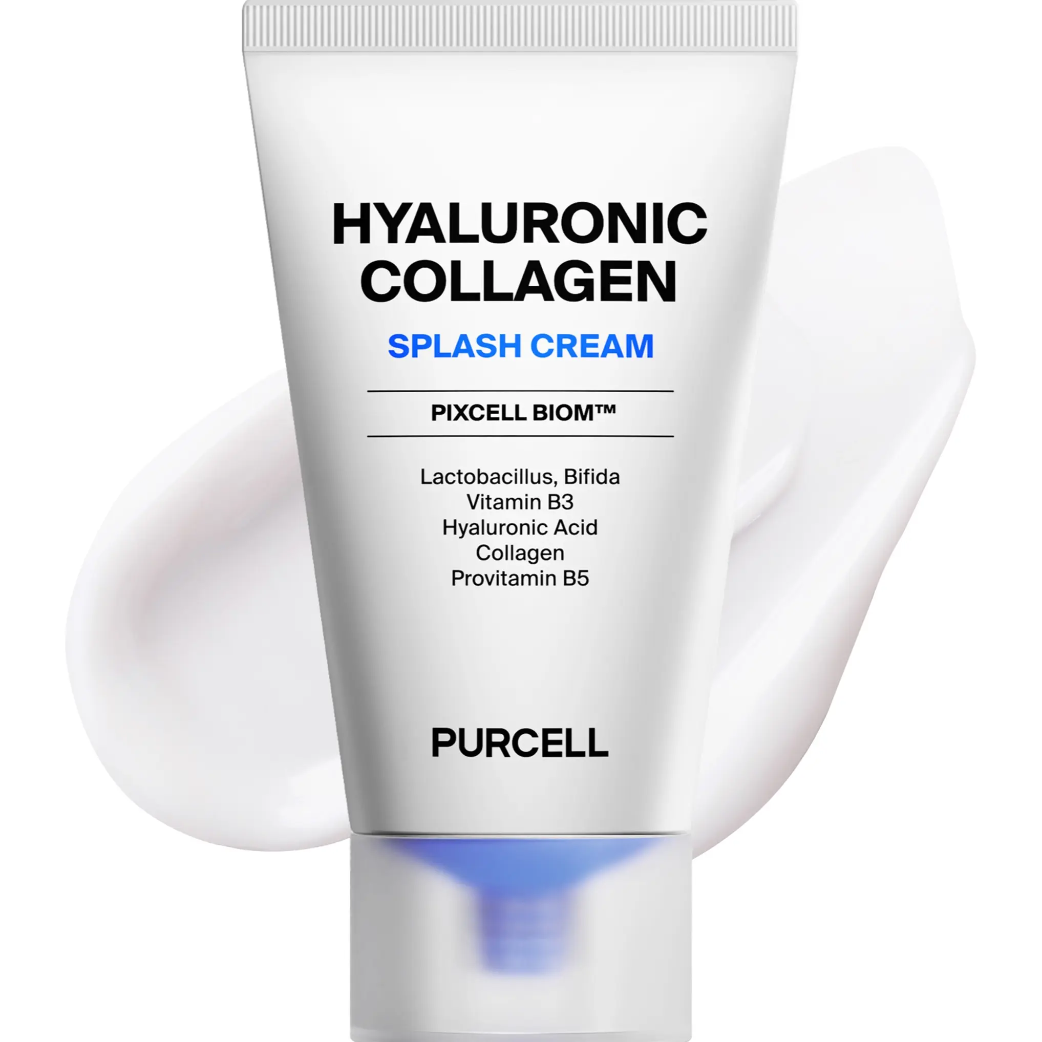 PURCELL PixcellBiom Hydrating Splash Cream – Probiotic Lightweight Moisturizer for Hydration & Skin Barrier Care, Water-Gel Texture for Instant Moisture, For All Skin Types (1.69 fl oz / 50ml)