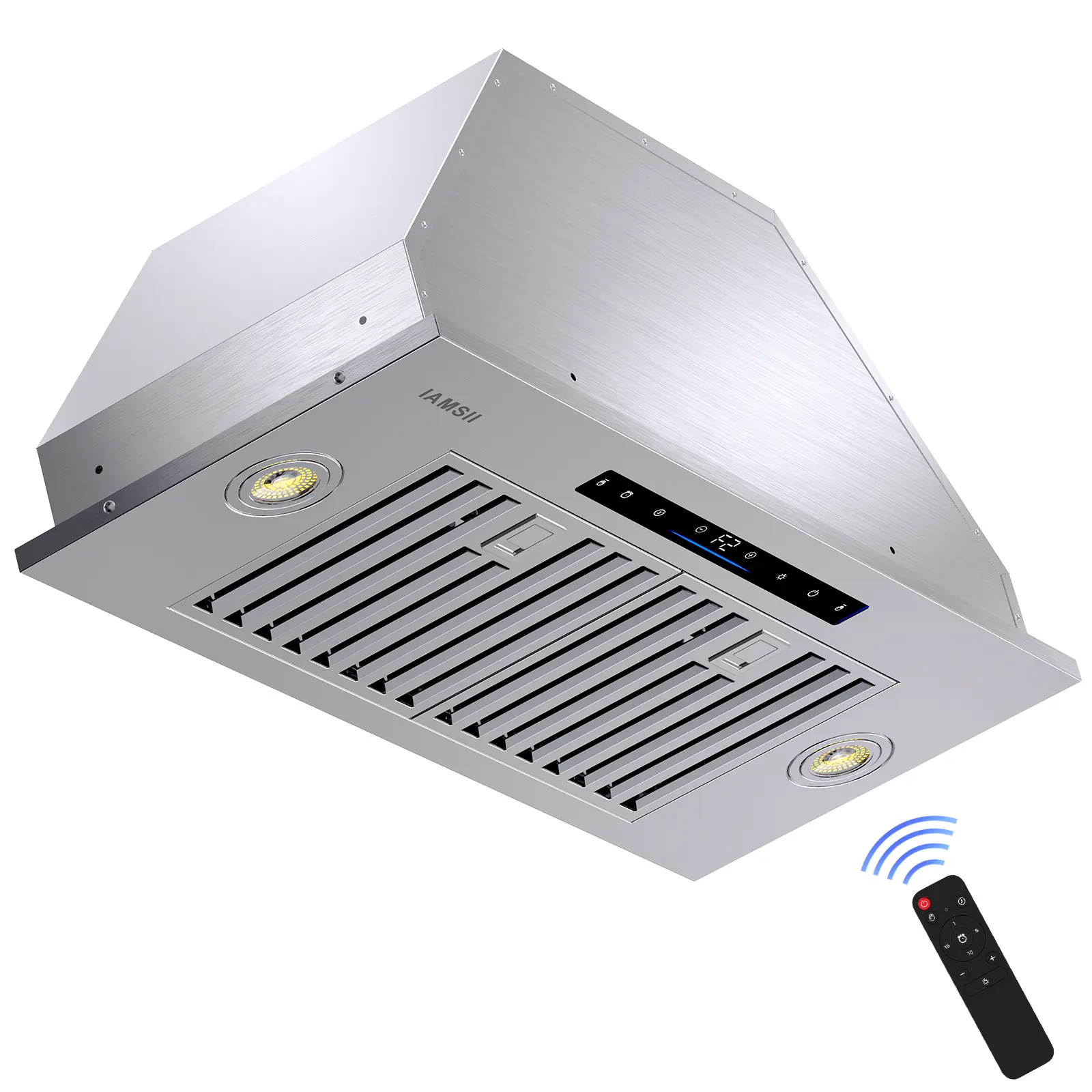 Range Hood Insert 30 inch，750 CFM, Ducted/Ductless Convertible Kitchen Vent Hood,Stainless Steel Stove Hood with 4 Speed Gesture Sensing&Touch Control Panel